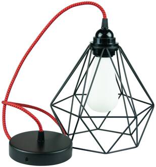 Segula hanglamp Diamant in zwart en rood zwart, rood