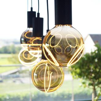 Segula Illusion G125 2Crescent E27 8W dimbaar smoke rook, helder