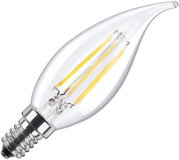 Segula kaarslamp tip LED filament helder 3,5W (vervangt 25W) kleine fitting E14