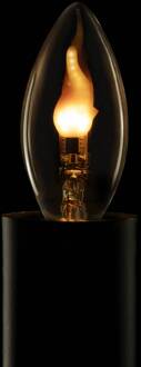 Segula LED Fire Flame Line E14 0,2W kaars rook 1800K decoratie