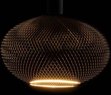 Segula LED Floating Cage zwart Oval300 E27 5W 2.200 K dimbaar