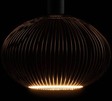 Segula LED Floating Filo zwart Oval300 E27 6W 2.200 K dimbaar