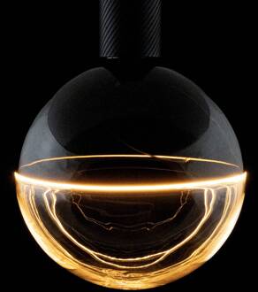 Segula LED-Globe Illusion E27 G190 helder/zwart 6W 1900K dimbaar helder, zwart, goud