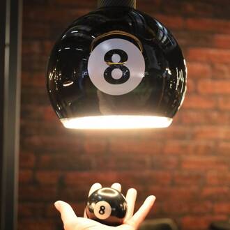 Segula LED wereldbol Zwevend Billard zwart 8, E27, G200 4 W 922 zwart, wit, goud