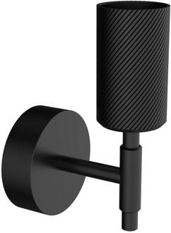 Segula onyx Single Wave wandlamp, zwart, E27