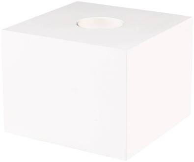 Segula tafellamp Cozy, beukenhout wit, kubusvorm, E27