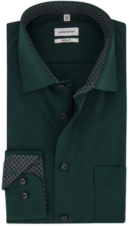 Seidensticker Casual Groen Overhemd Seidensticker , Green , Heren - L