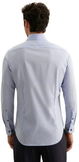 Seidensticker Heren 1/1 business kent kraag slank formeel overhemd - maat 94 (lengtemaat) Blauw