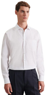 Seidensticker Heren ela kent kraag regular business shirt Wit - 38 (S)