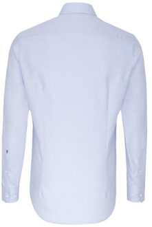 Seidensticker Heren gestreept slank overhemd met lange mouwen Blauw - 36 (XS)