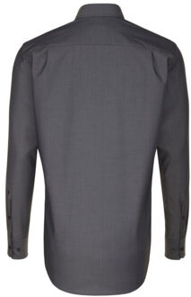 Seidensticker Heren kent kraag regular formal shirt Grijs - 46