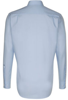 Seidensticker Heren kent kraag regular formal shirt - maat 47 (XXXL) Blauw