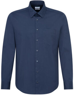 Seidensticker Heren kent kraag regular formal shirt Wit - 46