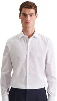 Seidensticker Heren oxford overhemd met lange mouwen - maat 46 Wit