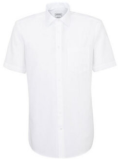 Seidensticker Heren regular overhemd met korte mouwen - maat 47 (XXXL) Wit