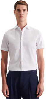 Seidensticker Heren slim overhemd met korte mouwen - maat 40 (M) Wit
