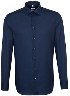 Seidensticker Herenhemd met lange mouwen - maat 46 Blauw