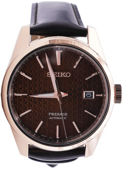 Seiko PresageSharp Edged Series Automatisch Horloge Seiko , Brown , Heren - ONE Size