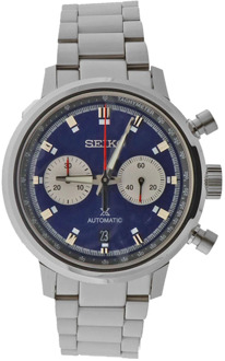 Seiko Prospex Automatisch Blauw Wijzerplaat Stalen Horloge Seiko , Blue , Heren - ONE Size