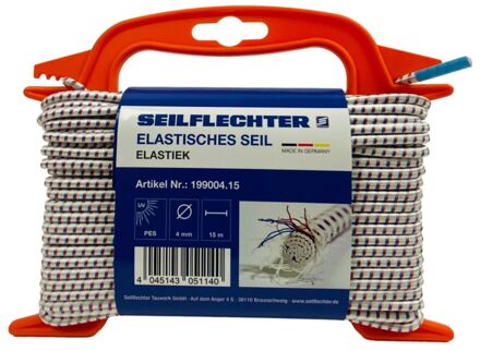 Seilflechter Elastiek Latex/polyester Wit – 4 Mm X 15 M Op Rol