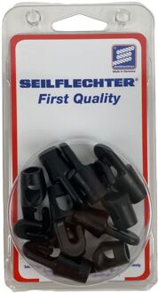 Seilflechter Gepatenteerde Haken Voor Elastiek – 4 Mm – Zwart (set Van 10)