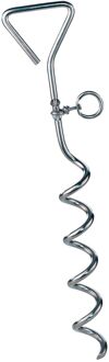 Seilflechter Grondanker - Verchroomd Staal - Spiraalvormig - 42cm