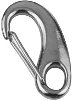 Seilflechter Musketonhaak - Rvs 316 - Met Gesloten Oog - 50 Mm