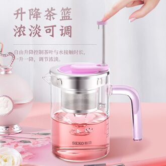 Seko Thee Maker Hoge Borosilicaatglas Cup Theepot Met Filter