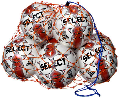 Select Ballennet Voor 10-12 Ballen - Oranje | Maat: