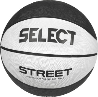 Select Basketbal Street Wit V23 zwart maat 7 Wit / zwart