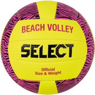 Select Champion Beach Volleybal geel - roze - zwart - 4