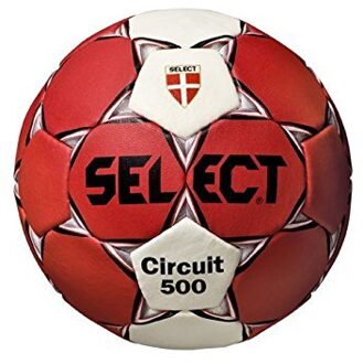 Select Handbal Circuit 500 Trainingsbal 500 gr Rood wit Maat 2