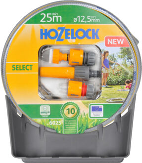 Select slangset 25m + slanghouder Multikleur