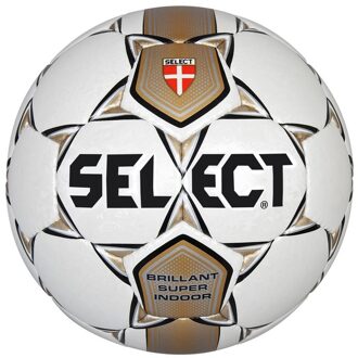 Select Voetbal Brillant Super Indoor Wit / goud - 5