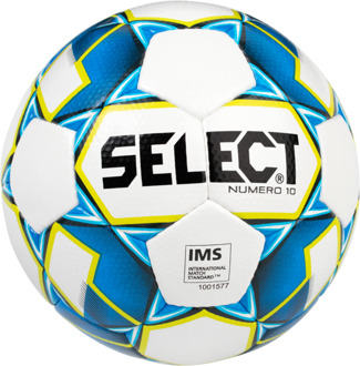 Select Voetbal Numero 10 Wit blauw geel Wit / blauw / geel - 4