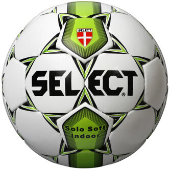 Select Voetbal Solo Soft Indoor Wit groen maat 4 Wit / groen