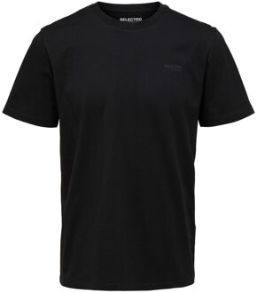 Selected Aspen logo tee Zwart