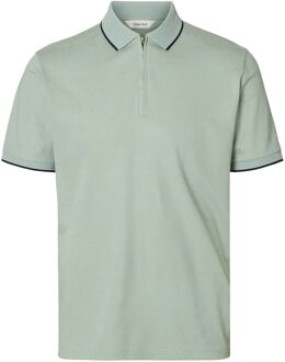 Selected Fave Sport Zip Polo Heren - L