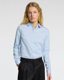 SELECTED FEMME Blouse lange mouw 16097573 romie - maat 40 Lichtblauw