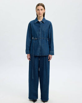 SELECTED FEMME Blouse lange mouw 16098758 Blauw - 36