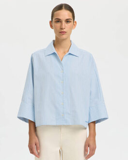 SELECTED FEMME Blouse lange mouw 16100618 ester Lichtblauw - 38