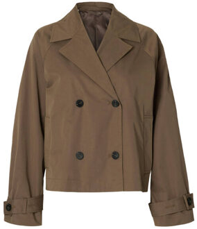 SELECTED FEMME Coat 16099786 cilo - maat 40 Bruin