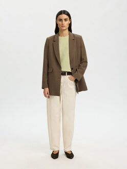 SELECTED FEMME slfessential ss boxy tee noos 16087919 lint Groen