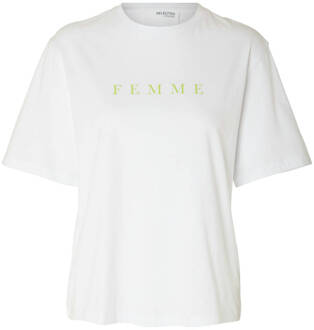 SELECTED FEMME T-shirt 16085609 Wit - L