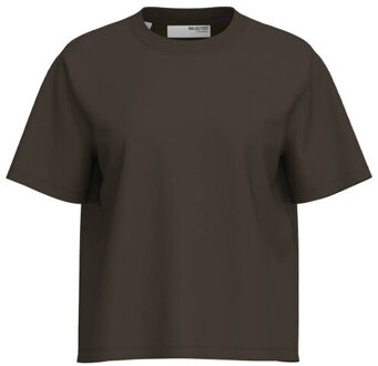 SELECTED FEMME T-shirt 16087919 Bruin - XS