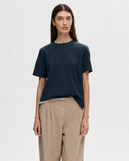 SELECTED FEMME T-shirt 16087919 - maat XS Blauw