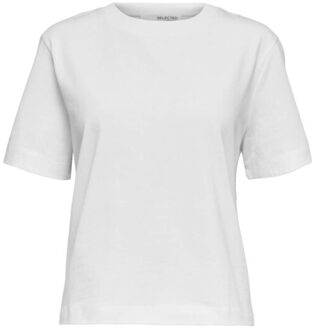 SELECTED FEMME T-shirt 16087919 - maat XS Wit