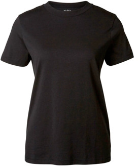 SELECTED FEMME T-shirts My Perfect Short Sleeve Tee Box Cut Zwart - XS