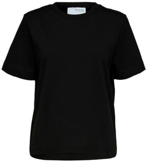 SELECTED FEMME T-shirts Selected Femme , Black , Dames - Xl,L,M,S,Xs