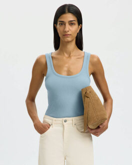 SELECTED FEMME Top zonder mouw 16096507 anna Lichtblauw - S